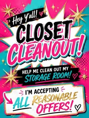 Help me cleanup my closet!